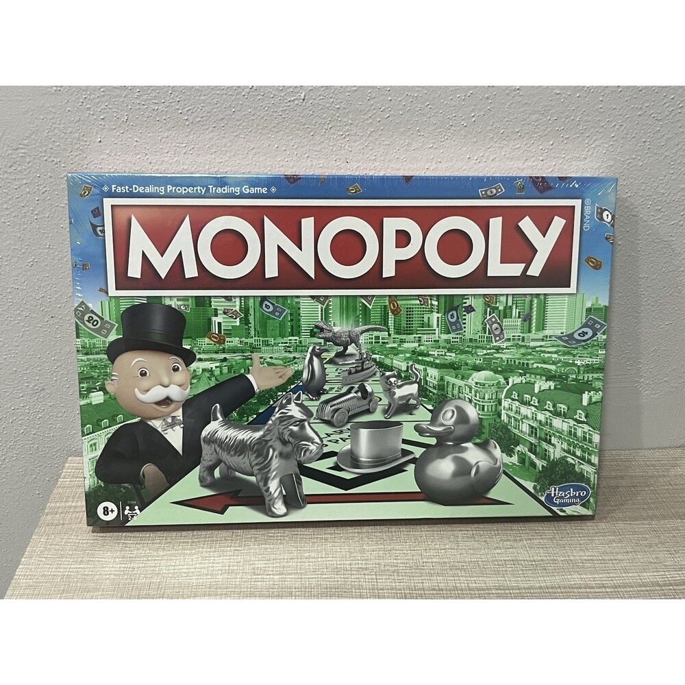 Monopoly Classic Board Game Hasbro Gaming C1009 T-Rex Duck Penguin NEW SEALED